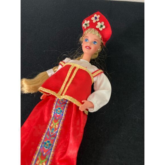 Russian Barbie Doll‎ Dolls Of The World 1966 Blonde Braid Light Complexion - Picture 7 of 11